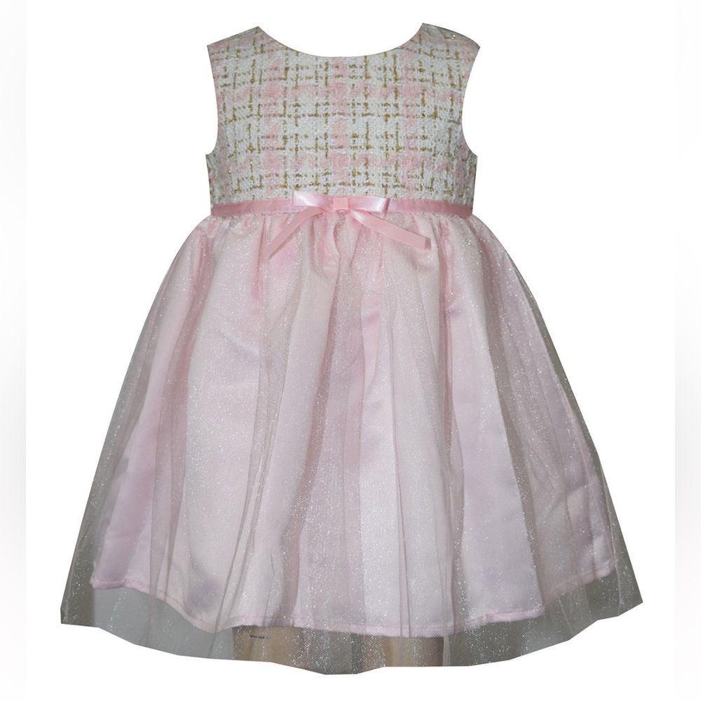 Brand new Blueberri Boulevard Baby Girls Tweed Trim Coat Set - Picture 2 of 4